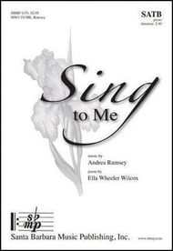 Sing to Me SATB choral sheet music cover Thumbnail